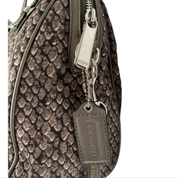 Coach Taylor Snake Print Satchel Crossbody NWOT - Picture 6 of 17